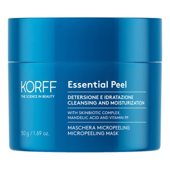 korff essential peel - maschera micropeeling viso micro-esfoliante 50ml