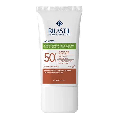 Rilastil Sun System Acnestil Spf 50+ Crema Solare Viso Sebo-Normalizzante 40ml