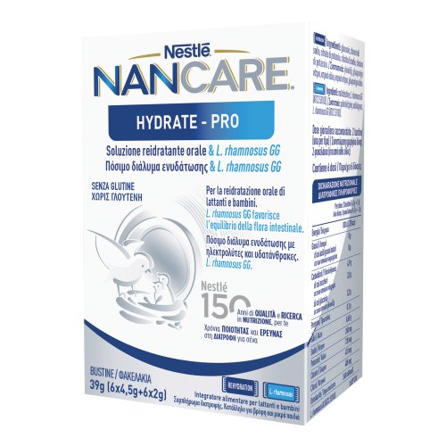 Nancare Hydrate-Pro - Integratore Per Lattanti E Bambini Reidratante Orale Con Probiotico 12 Bustin