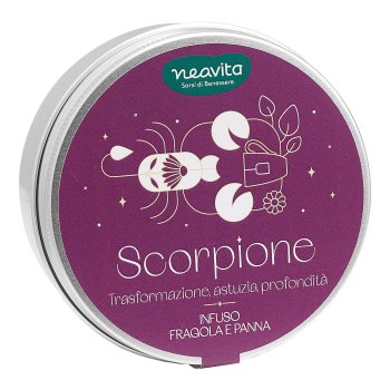 neavita tiny tin in lattina infuso fragola e panna 5 filtroscrigno - scorpione