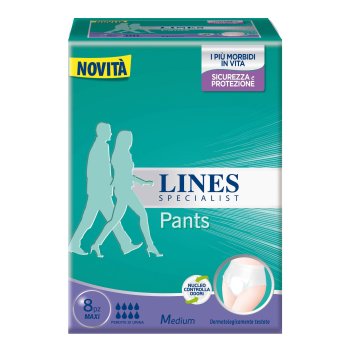 lines specialist pants unisex maxi m 8 pezzi