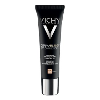 vichy [3d correction] fondotinta correttore pelle grassa 16h levigante attivo - 25 nude 30 ml