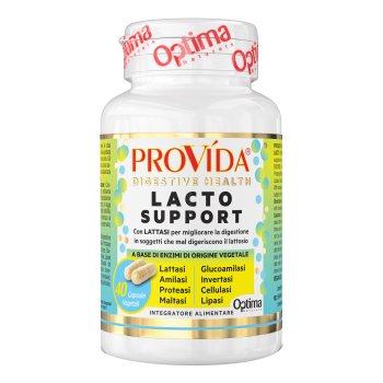optima provida - lacto support enzimi con lattasi 40 capsule vegetali