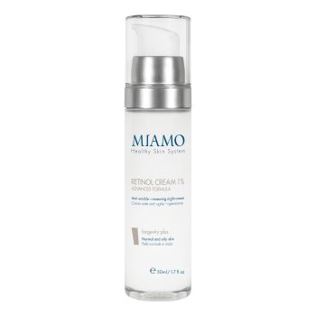 miamo retinol cream 1% advanced formula trattamento notte rigenerante intensivo foto-invecchiamento 50ml