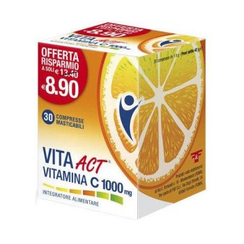 vita act vitamina c 1000mg 30 compresse masticabili