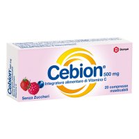 Cebion Vitamina C Gusto Frutti Di Bosco Senza Zucchero 20 Compresse Masticabili