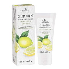 florinda - limone crema corpo con olio di oliva emolliente ed idratante 200ml