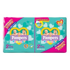 Pampers Baby Dry Duo Taglia 2 Mini (3-6 Kg) 48 Pannolini