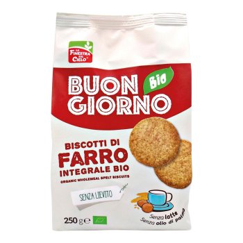 la finestra sul cielo - buongiorno biscotti farro integrale 250g