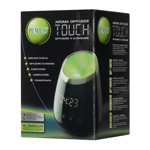 Pumilio Aroma Diffuser Touch - Diffusore A Ultrasuoni + 1 Olio Essenziale Balsamico