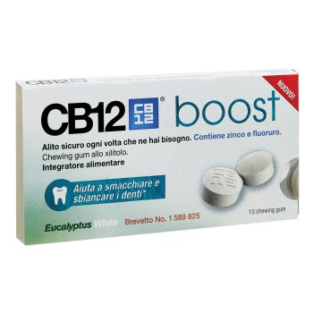 cb12 boost t alito sicuro eucalyptus white 10 chewing gum 