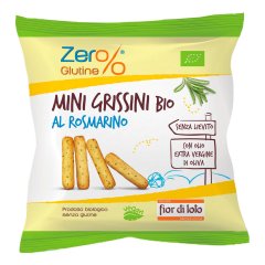 fior di loto zero % glutine mini grissini rosmarino bio 30g