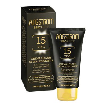 angstrom protect hydraxol spf15 crema solare ultra idratante viso protezione media 50ml