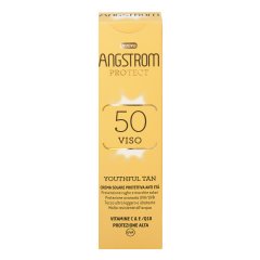 angstrom protect youthful tan spf50+ crema solare viso protettiva anti-età 40ml