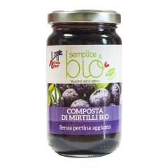 la finestra sul cielo semplice & bio - composta mirtilli 220g