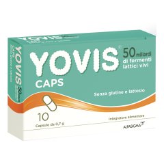 yovis caps 50 miliardi fermenti lattici vivi 10 capsule da 0,7 g.