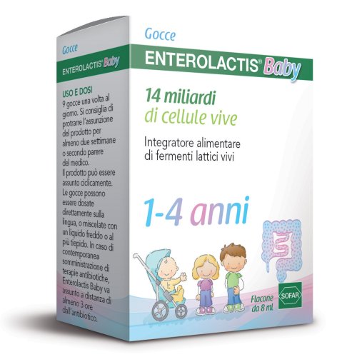 Enterolactis Baby Integratore Di Fermenti Lattici Vivi Gocce 8ml