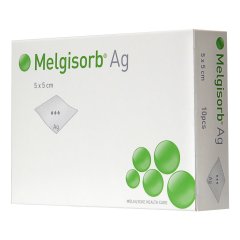 melgisorb ag medicazione 10x10