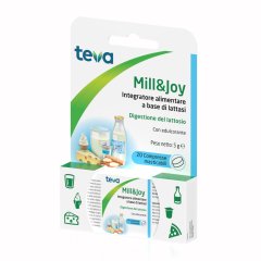 mill&joy teva - integratore alimentare a base di lattasi 20 compresse masticabili