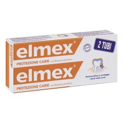 elmex protezione carie dentifricio confezione doppia 2 x 75ml