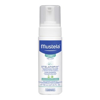 mustela stelatopia shampoo mousse - pelle a tendenza atopica 150ml