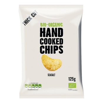 hand cooked chips - patatine classiche con sale 125 g bio 