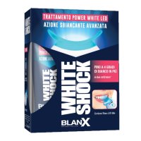 Blanx White Shock Con Blue Formula Potenziata Trattamento Sbiancante 30ml + Led Bite