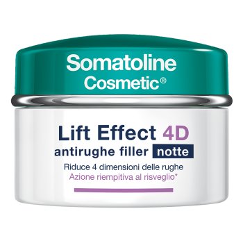 somatoline cosmetic viso lift effect 4d antirughe filler notte 50 ml