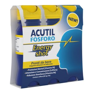 Acutil Fosforo Energy Shot 3 Flaconi Monodose 60ml