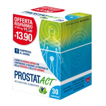 prostat act integratore alimentare a base di serenoa repens 320mg 30 compresse