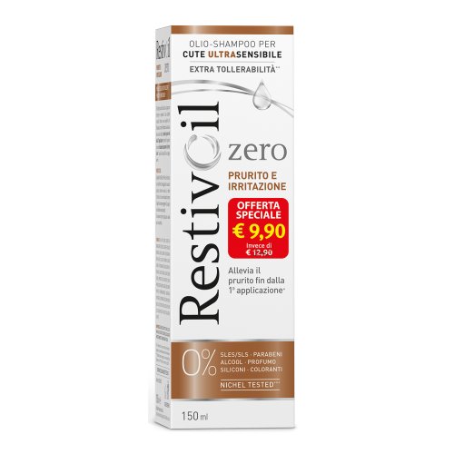 Restivoil Zero Prurito E Irritazione Olio-Shampoo Fisiologico Cute Ultra-Sensibile 150ml