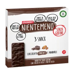 ENERVIT NIENTEMENO Snack Barretta Cioccolato Fondente e Mandorle 3 X 33G