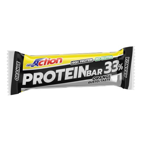 Proaction Protein 33% Barretta Arancia 50g