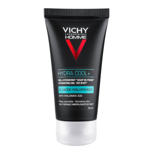 Vichy Homme Hydra Cool+ Gel Idratante Viso Effetto Ghiaccio Con Acido Ialuronico 50ml