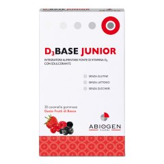 D3base Junior 30 Caramelle Gommose Vitamina D3 Frutti Di Bosco