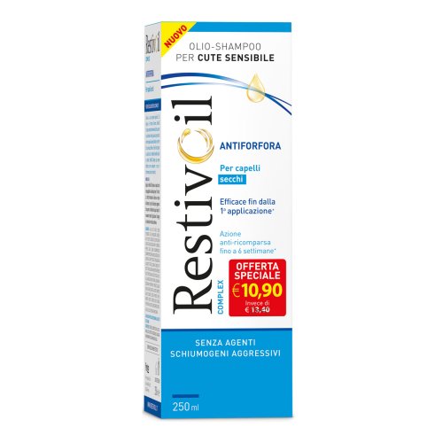 Restivoil Complex Olio-Shampoo Anti-Forfora Capelli Secchi 250ml Taglio Prezzo