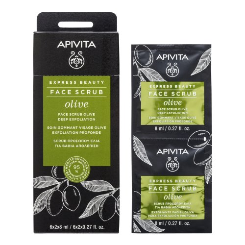 Apivita Express Beauty Olive Scrub Viso Esfoliante Profondo 2 X 8ml