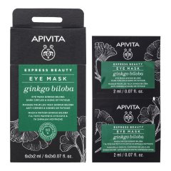 apivita express beauty eye gingko biloba maschera occhi occhiaie e segni di fatica 2 x 2ml