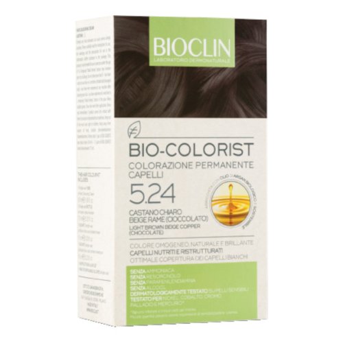 Bioclin Bio Colorist Tintura Capelli Colore 5.24 Castano Chiaro Beige Rame (Cioccolato)