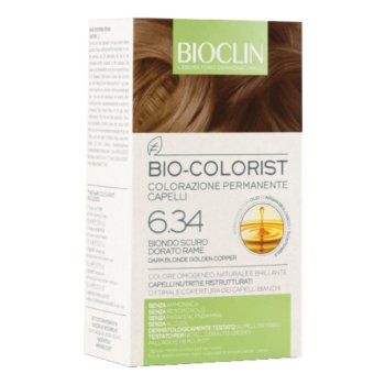 bioclin bio colorist tintura capelli colore 6.34 biondo scuro dorato rame