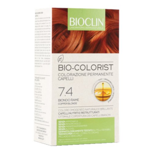 Bioclin Bio Colorist Tintura Capelli Colore 7.4 BIONDO RAME