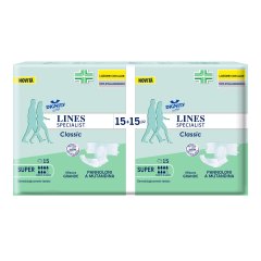 lines specialist classic super ultra pannolone mutandina misura grande 30 pezzi