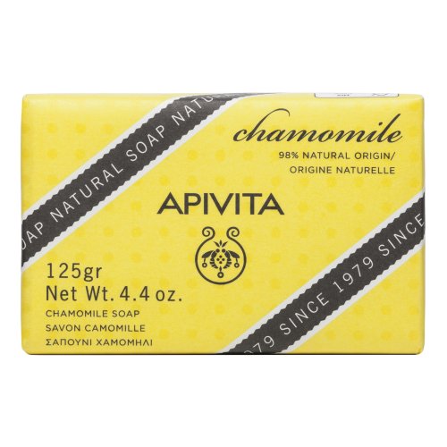 Apivita Natural Soap Sapone Solido Con Camomilla 125g