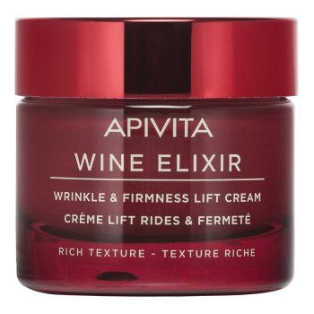 apivita wine elixir wrinkle & firmness lift cream - crema liftante rughe & compattezza texture ricca 50ml