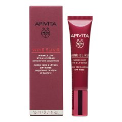 apivita wine elixir wrinkle lift eye & lips - crema liftante occhi labbra 15ml