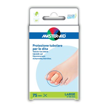 master aid foot care protezione tubolare in gel per le dita misura large 2 pezzi
