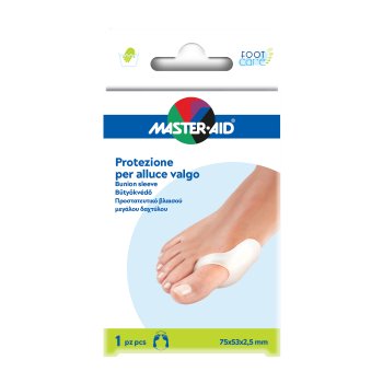master aid foot care protezione alluce valgo in gel e tessuto 