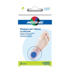 master aid foot care protezione plantare per tallone in silicone taglia large (41/44)