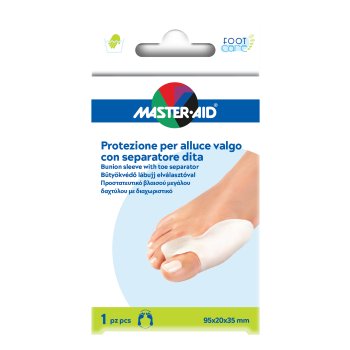 master aid foot care protezione per alluce valgo con serparatore dita