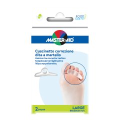 master aid foot care cuscinetto correzione dita a martello taglia large 2 pezzi